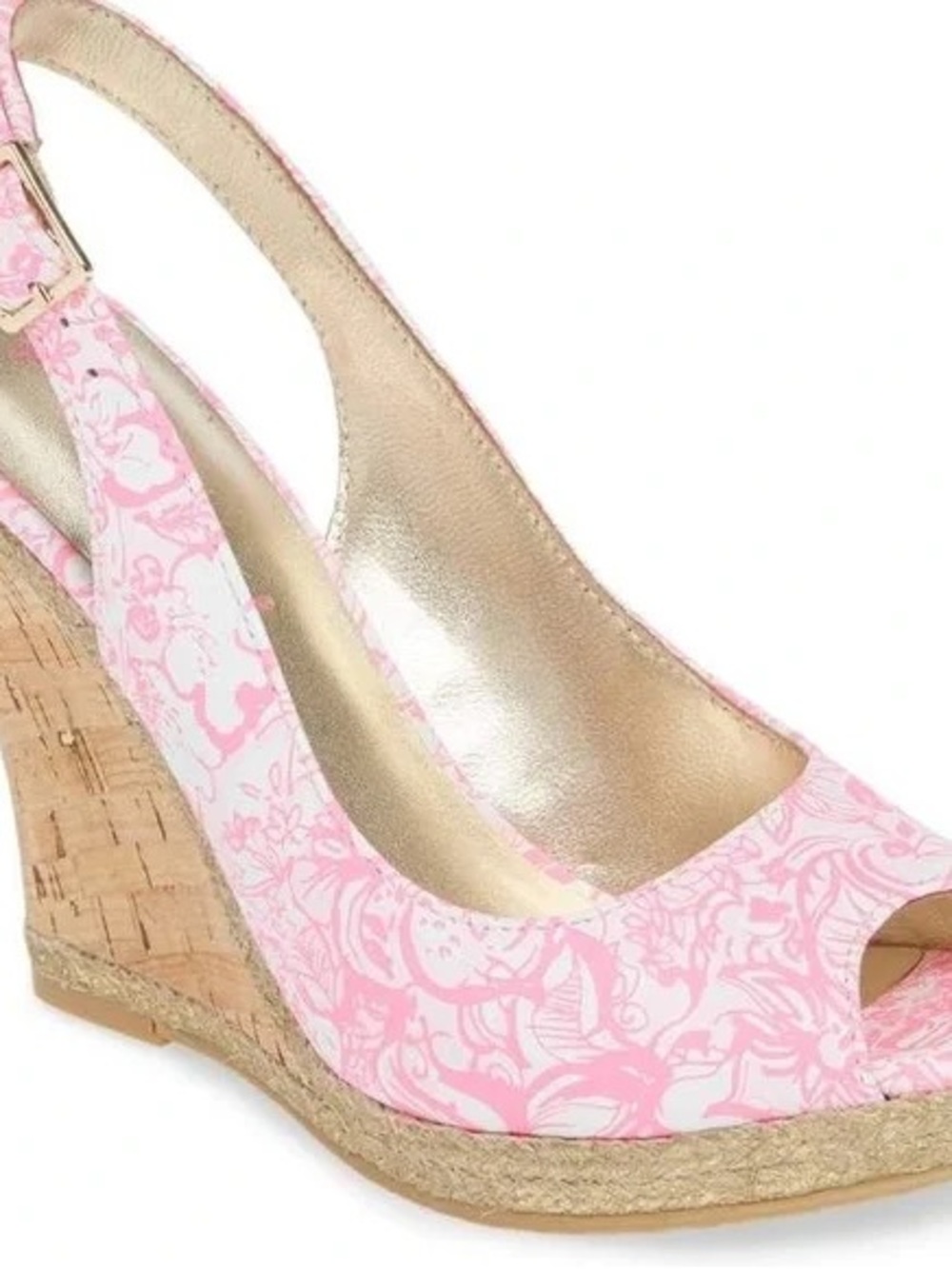 $198 Lilly Pulitzer Krisie wedges size 7.5
